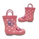 Jellies Sweetie Little Girls Gumboots Cute Spot Design Solid Sole Pull-on Loops