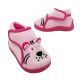 Grosby Tiger Toddler Little Girls Slippers Bootie Dual Opening Cute Face Soft Upper