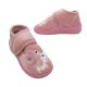 Surefit Unicorn Little Girls Toddler Slippers Velour Upper Tab Adjust Embroidered Top