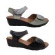 Reva Vella Ladies Leather Sandals Slingback Light Comfort Wedge Sole 