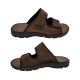 Borelli Ventura Mens Shoes Sandals Waxy Leather Slides Adjustable Top