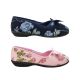 Grosby Vera Slippers Ladies Shoes Slip on Soft Floral Design Bow Front