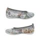 Lorella Willow Ladies Shoes Casual Leather Ballet Flat Punch Out Soft Upper