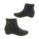 Bellissimo Yvonne Womens Ankle Boot Wedge Sole Side Zip Soft Upper Size 5-10