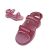 Girls Shoes Active Ready Light up Sandals Adjustable Pink Size 8-2 Hook & Loop 