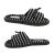 Ladies Slippers Grosby Banda Slide Stripe Jersey Fabric Upper Soft Insole