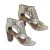 Ladies Shoes Bondi Danya Caged Heel Zip back Gold or Silver Sparkle Size 6-11