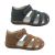 Boys Shoes Surefit Max Covered Toe Adjustable Leather Sandals Flat Flex Sole