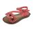 Girls Sandals ProActive Rita Coral Pink Buckle up Sandal Flower Size 6-12  