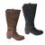 Ladies Boots Natural Comfort Hana Leather Knee Length Zip Up Buckle Strap