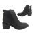 Ladies Shoes Boots WildSole Emy Zip Up Black Dressy Ankle Boots