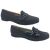 Ladies Shoes Grosby Cara Black/Croc Dress Loafers Slip On Flats Size 6-11 New  
