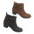 Ladies Boots Natural Comfort Imogen Leather Ankle Biker Boot Zip Up Size 6-11
