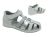 Girls Shoes Surefit Hannah Covered Toe White Silver Leather Sandal UK Size 10-2