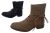 Ladies Boots No Shoes Laces Black or Taupe Lace Up Microfibre Ankle Boot 6-11