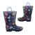 Jellies Alien Lights Toddler Little Boys Gumboots Pull on UFO Print LED Soles