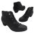 Bellissimo Ferris Ladies Boots Ankle Boot Side Zip Elastic Lace Look Mid Heel