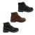 Grosby BillyB Boys Youth Boots Lace Up Distressed Finish Zip Side