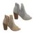 Ladies No Shoes Promise Pattern Peep Toe Slip on Caged Stack Heel