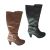 Ladies Boots Natural Comfort Cyra Leather Knee Length Zip Up Mid Heel 
