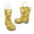 Jellies Daisy Bright Little Girls Toddler Gumboots Pull on Print Light Up Sole