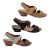 Step On Air Diagonal Ladies Sandal Mid Heel Front Trim Open Toe Slingback