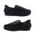 HomyPed Clip-In Mens Slippers Stepin back Double Elastic Soft Fabric Upper Black