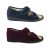 Ladies Slippers Panda Entice Open Toe Slipper Adjustable Enclosed Heel Velour Upper