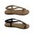 Bellissimo Fable Ladies Sandals Strappy Summer Slingback Flat Sole Metallic Trim