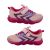 Bolt Flash Girls Shoes Casual Trainer LED Lightup Sole Hook and Loop Strap