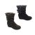 Ladies Boots No Shoes Fold Black or Brown Wedge Ankle Calf Boot Fluff Size 5-11