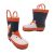 Jellies Fox Little Boys Gumboots Pull on Loops Cute Fox Design Lined Solid Sole