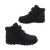 Grosby Harley Little Boys Boots Ankle Length Double Hook and Loop Zip Side