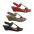 Step On Air Holiday Ladies Sandal Wedge Heel Slingback Circle Design 