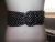 Ladies Belt Black with White Polkadots One Size New No Pins 