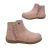 Grosby Kayla Frill Little Girls Shoes Ankle Boots Cute Zip Open Flat Sole