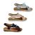 Jemma Kyra Ladies Leather Sandal Slingback with Buckle Soft Upper Light