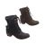 No! Shoes Larger Ladies Boots Lace up front Zip side Mid Heel Buckle