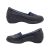 Jemma Lorrian Ladies Shoes Leather Slip On Wedge Elastic Panel Comfort