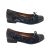 Jemma Lucy Ladies Shoes Leather Flats Patent Trim Floral Print Slip On