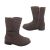Bellissimo Luna Little Girls Boots Mid Length Heart Quilted Top Flower