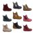 Surefit Mani2 Little Girls Leather Boots Zip Elastic Side Cute Flex Sole Light