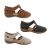 Jemma Myla Ladies Shoes Open Style Leather Upper Closed Back Stitched Top Light weight