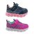 Girls Shoes Bolt Kimbra LED Light Up sole Runner Hook and Loop Size UK 6-2 New