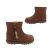 Grosby Penny Tassle Girls Boots Cute Smooth Upper Ankle Boot Tassled Zip
