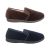 Mens Slippers Grosby Percy Slippers Classic Slip on Elastic Velour Upper Flat