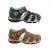 Boys Shoes Surefit Peter Covered Toe Heel In Hook And Loop Leather Sandals 