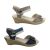 Lorella Pia Ladies Sandals Wedge Sole Multi Snakeskin Look Upper Adjustable Tabs