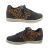Jemma Pimble Ladies Lace up Leather Leopard Casual Shoe Zip Side