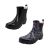 Puddles Ladies Ankle Gumboot Furry Lined Durable Thick Sole Comfy Pull On